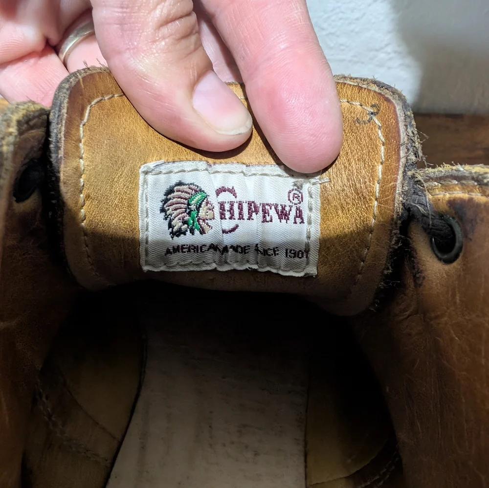 VTG Chippewa Leather Chukka Boots,  Made‎ In USA 10.5D